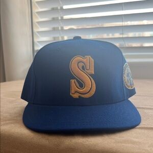 New Era Royal Blue Hat with Gold 'S'